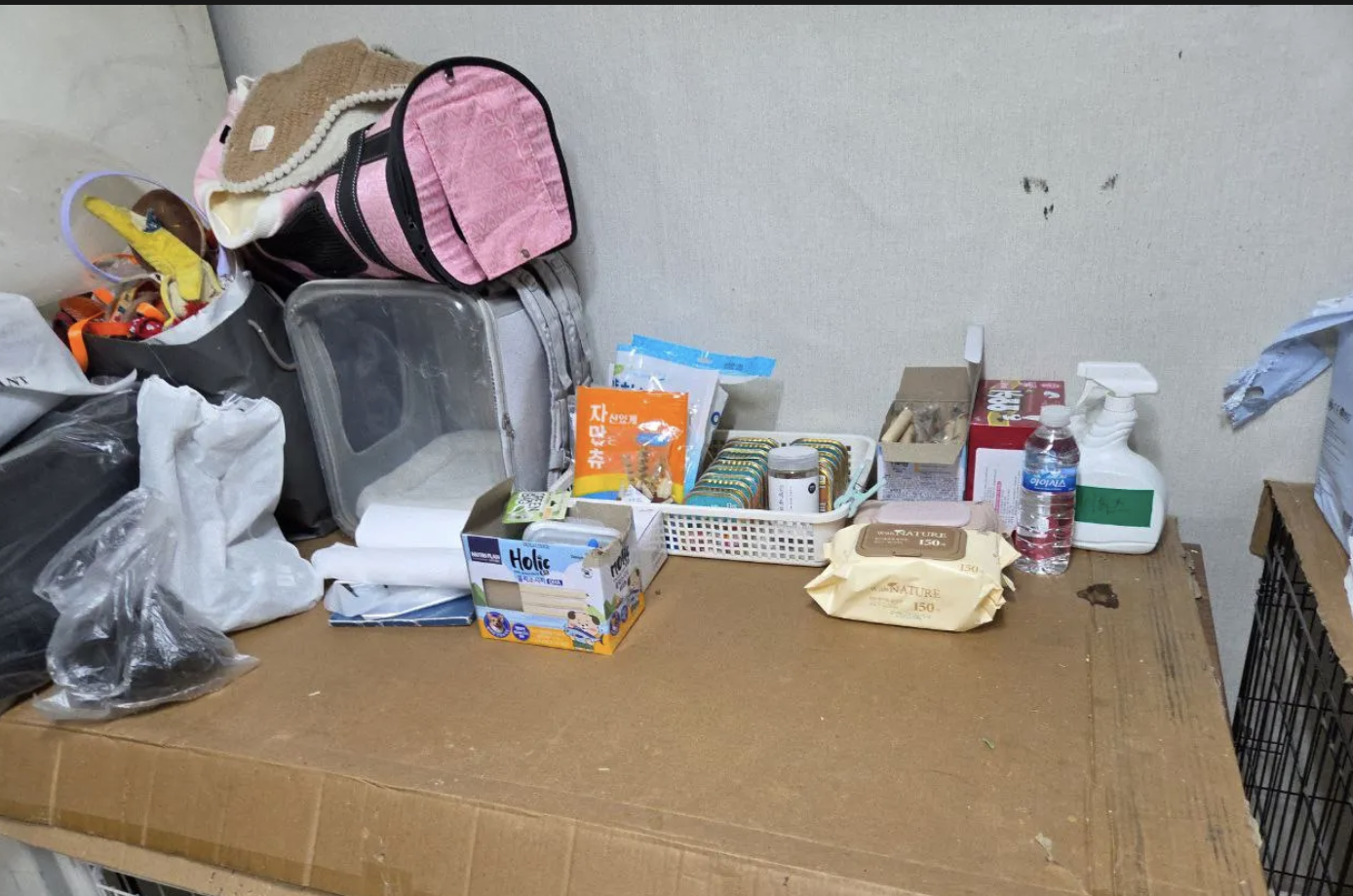 테이블 위 정리